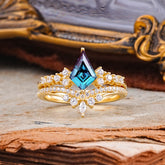 Luxury Kite-Cut Alexandrite Engagement Ring